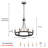 Semiko 6 - Light Dimmable Wagon Wheel Chandelier-91135159