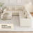 Canapé-lit modulaire en velours côtelé 6 pièces Kaneki-1274003910
