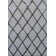 Tapis décoratif à poils longs fabriqué à la main à motif géométrique de couleur crème/gris