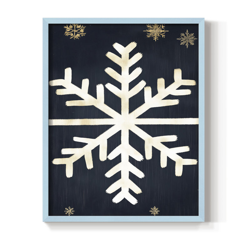 Reproduction encadrée - bois massif, H 11 po x l 9 po, Bleu