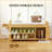 Shoe Storage Bench With Cushioned Seating