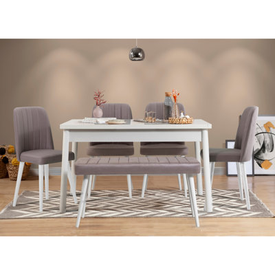 Salmon 6 - Person Dining Set