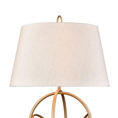 Lampe de table 1 lumière de 26 po de hauteur Morely - or peint Morely