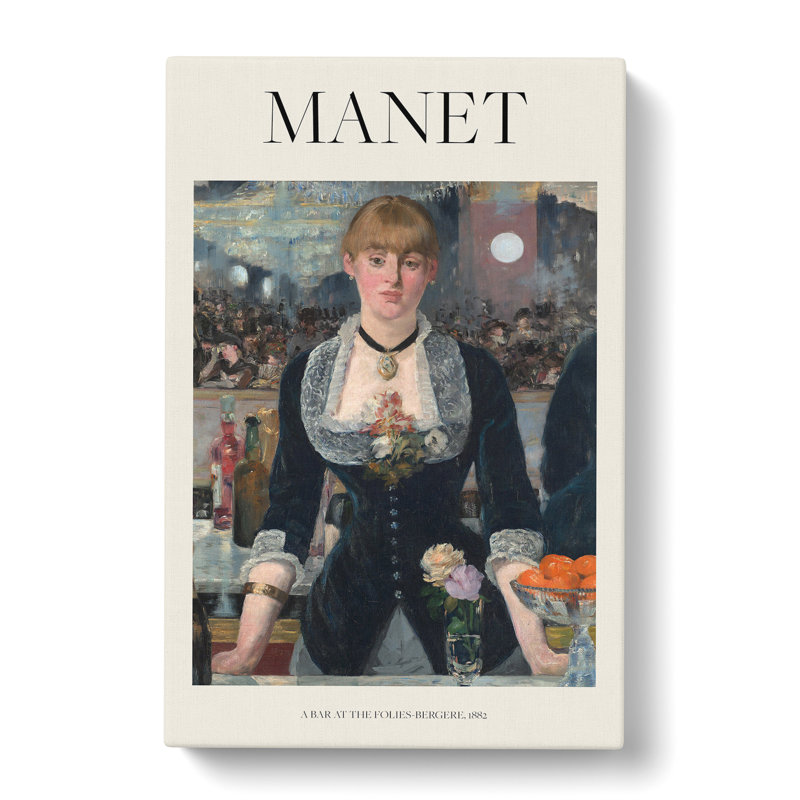A Bar at the Folies Bergere by Edouard Manet - Wrapped Canvas, 76cm H x 50cm W x 3cm D
