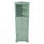 Armoire de rangement d'angle avec 3 tiroirs et tablettes réglables-721707614