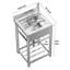 Sae 22'' L x 20'' W Laundry Sink with Faucet