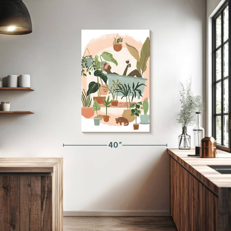 Kerrick Plant Lady Bath II, H 39 po x l 26 po