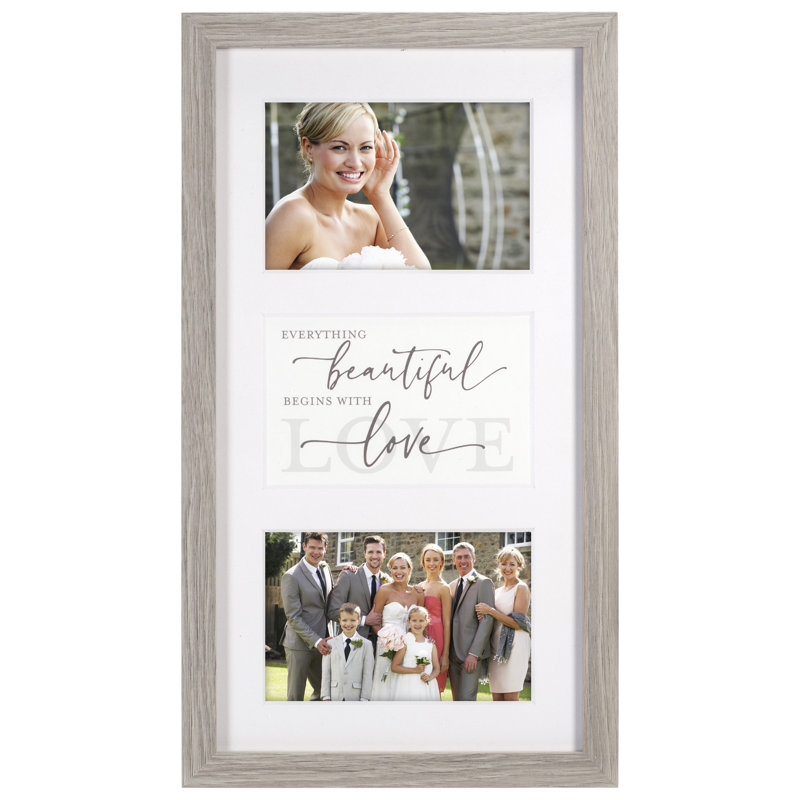 Moisi Gray Picture Frame with Mat