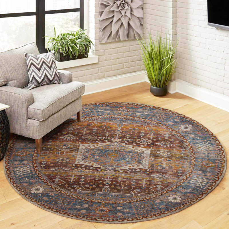 Dulce Multi Color Rug, Round 5'