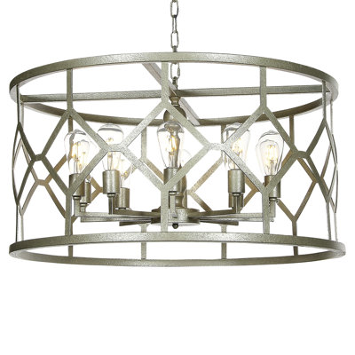 Lustre tambour 8 lumières Diamond