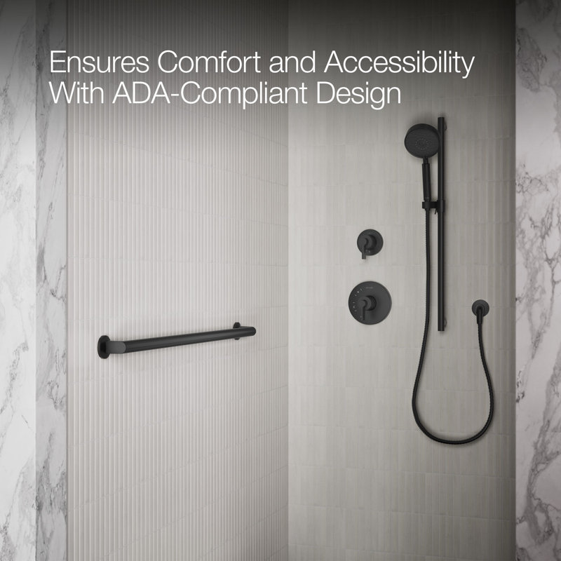 Components™ 18-In Grab Bar, 36" W, Matte Black
