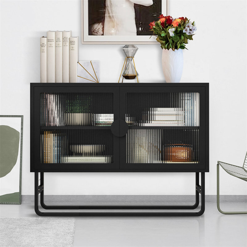 Buffet, armoire de rangement et buffet Rayma, Noir