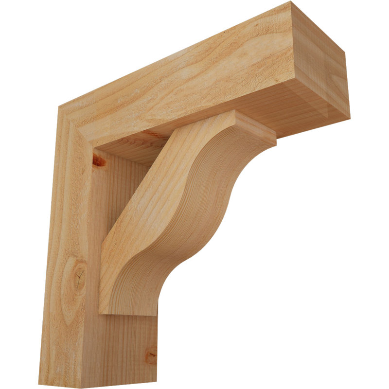 Support Funston Block avec support décalé, 18 po x 18 po, Sapin Douglas de l 6 po (scié brut)