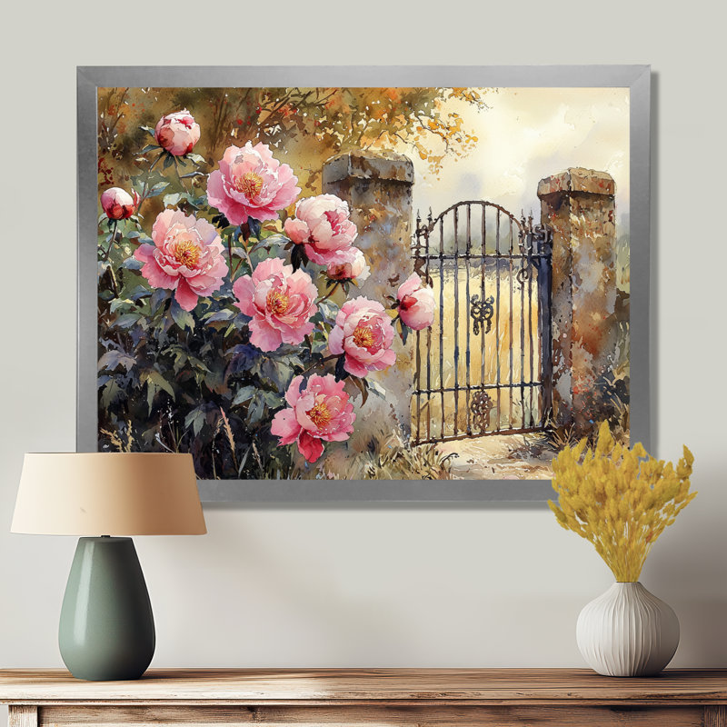 Décoration murale Ilsemarie, Reproduction encadrée d'une seule photo sans pass, Argent argent, H 16 po x l 32 po