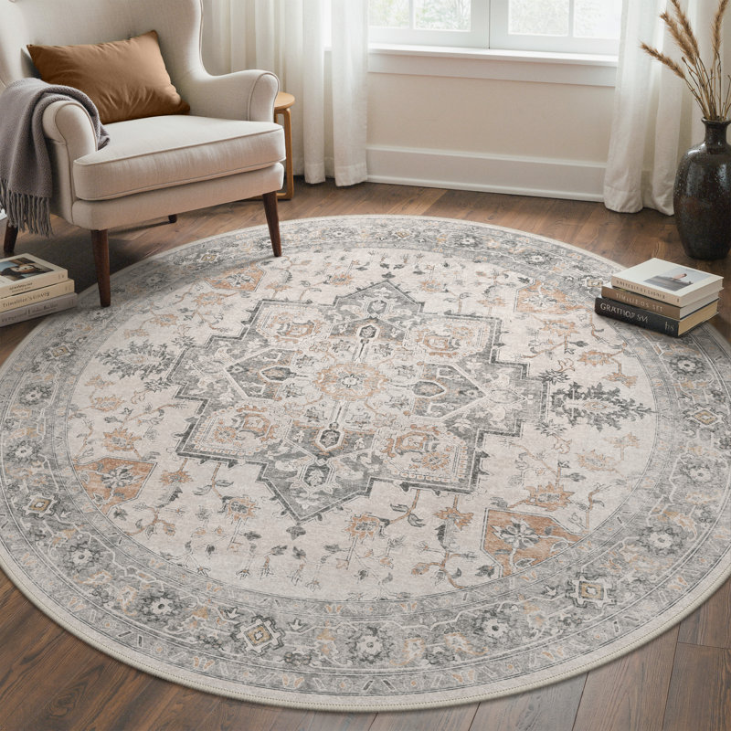 Tapis oriental performance Roehit, Tapis de couloir 2 pi x 8 pi, Brun taupe clair