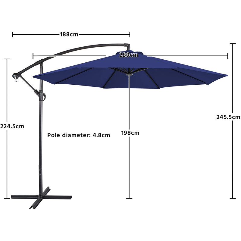 Ariah 289cm Cantilever Parasol
