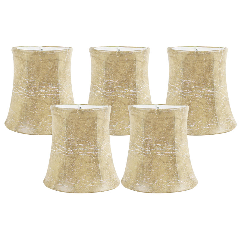 Abat-jour de lustre en similicuir Orren Ellis, H 4,5 po x l 3,5 po x P 4,5 po