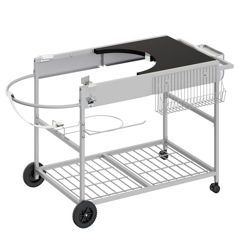 Chariot / table de barbecue d'extérieur
