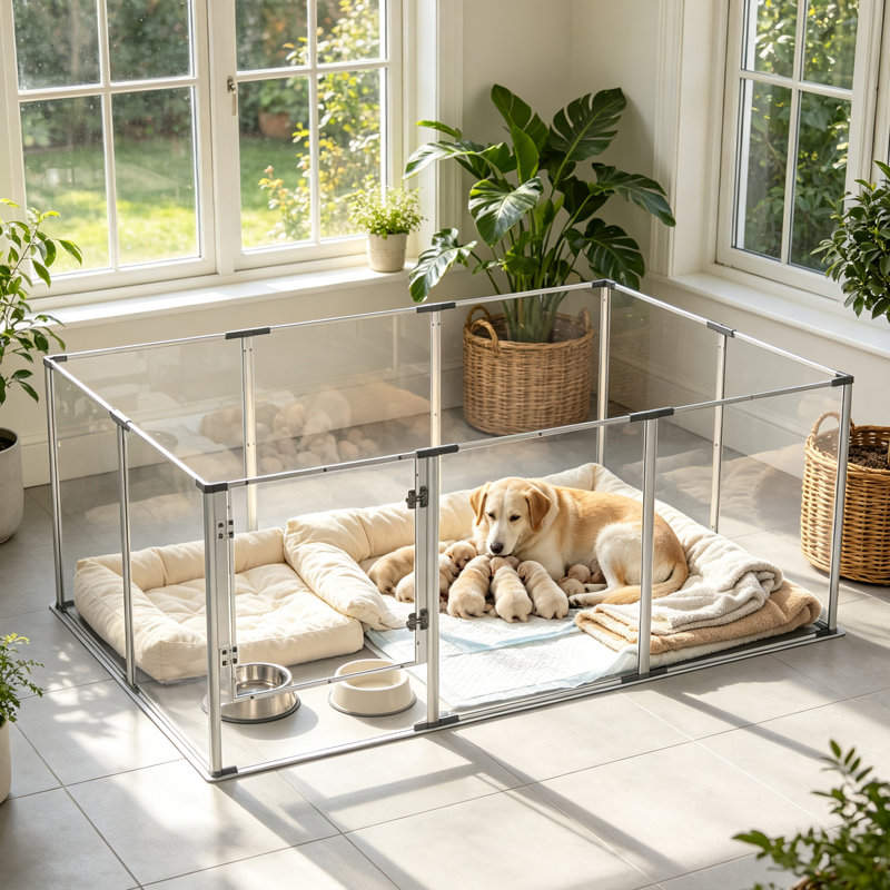 Playpen Pet Pen, 61 cm H x 180 cm W x 120 cm D