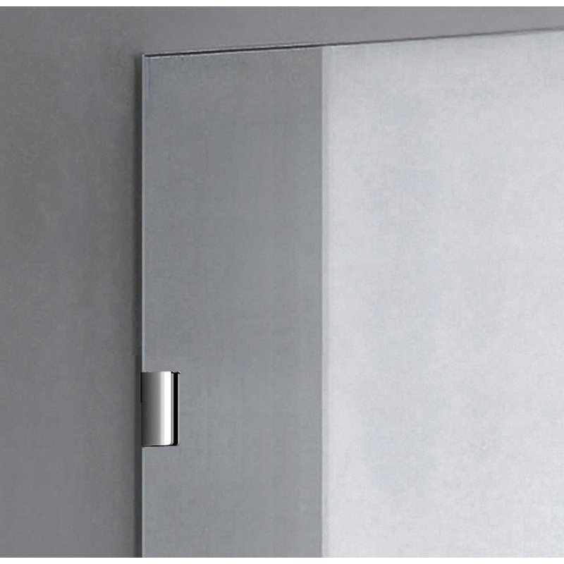 60.5'' Clear Tempered Glass Frameless Shower Door with Chrome Hardware