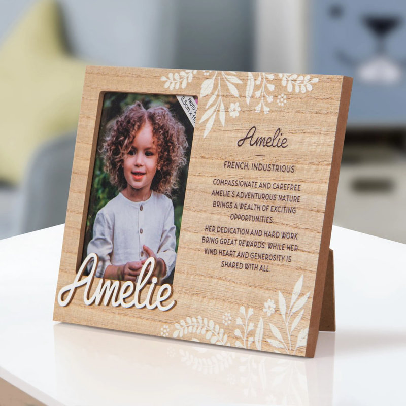 Hazella Tan Solid + Manufactured Wood Picture Frame