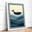 Whale at Surface Coastal - Framed Print-261969664-261969667