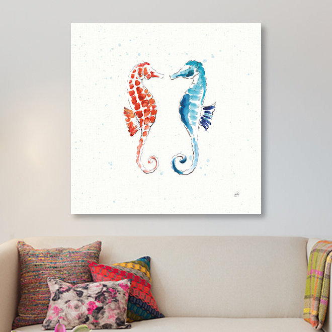 Impression sur toile giclée «Marine maritime» par Daphne Brissonnet, H 12 po x l 12 po x P 1,5 po, Toile tendue, Pas de tapis