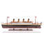 10" Black And Red 1912 RMS Titanic Small Boat Hand Painted Decorative Boat-1946448000