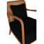 Chaise d'appoint large Radia 27 po