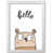 White Grain Frame