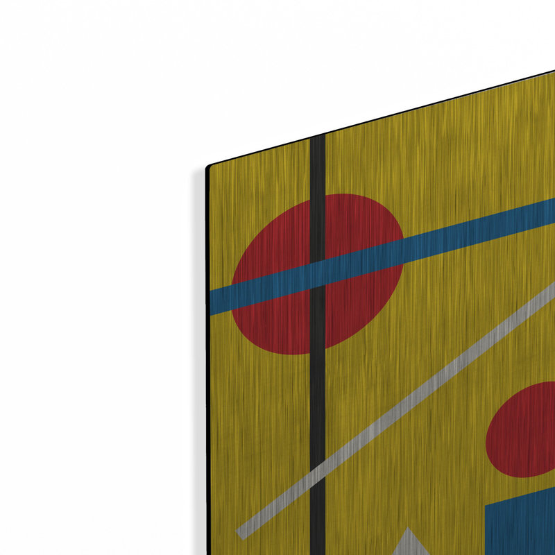 Ivy Bronx «Bauhaus 4» par Gary Williams, art mural en métal, H 16 po x l 12 po