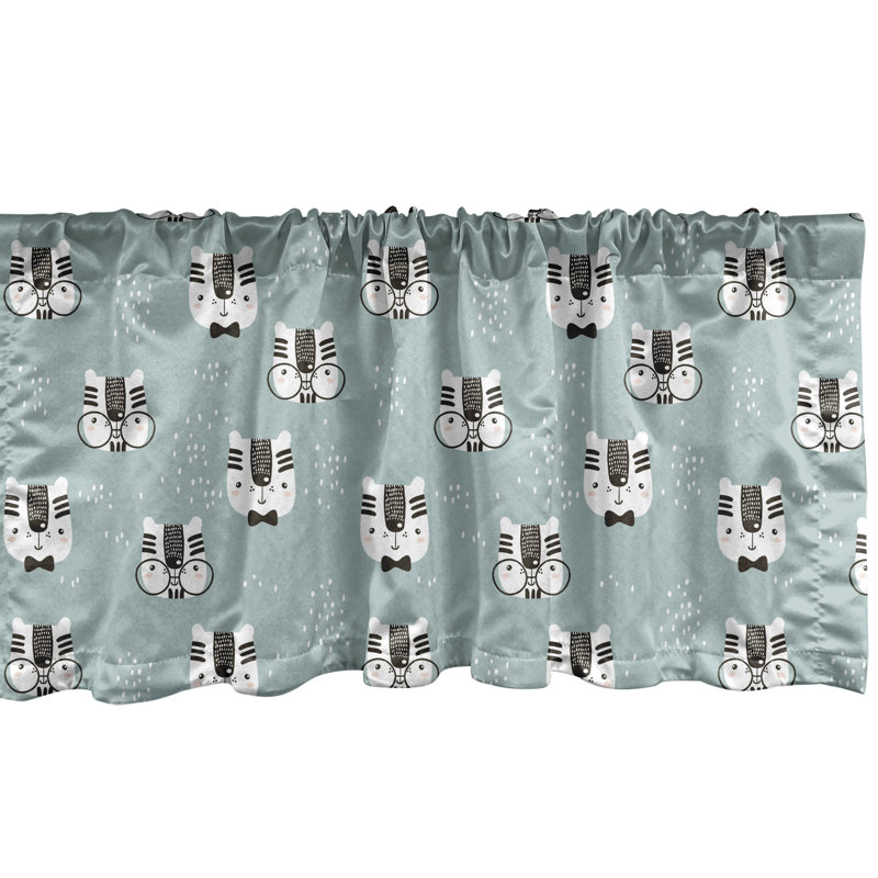 Ambesonne Abstract Valance Pack of 2 Repeating Pinecone Pattern 54"X18" Fawn and Khaki, 54" W x 12" L