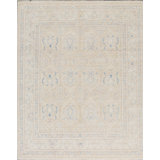 Ziegler Hand-Knotted High-Quality Gold and Light Blue Area Rug