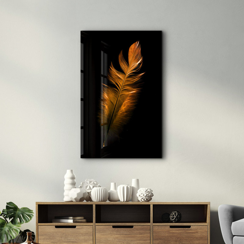 Elegant Tempered Glass Wall Art Painting, 13.8 x 21.7 inches | 100% Tempered Glass, Thickness: 0.16 inches | UV Printed for Vibrant Colors | Perfect for Home Decor, Living Room, & Office Spaces