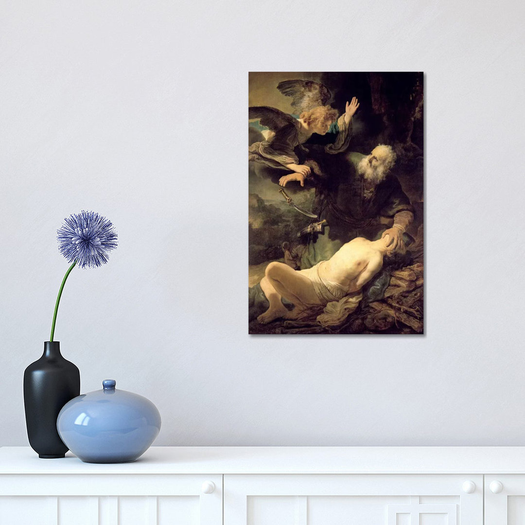 The Sacrifice Of Abraham, 1635 by Rembrandt Van Rijn - Wrapped Canvas Painting