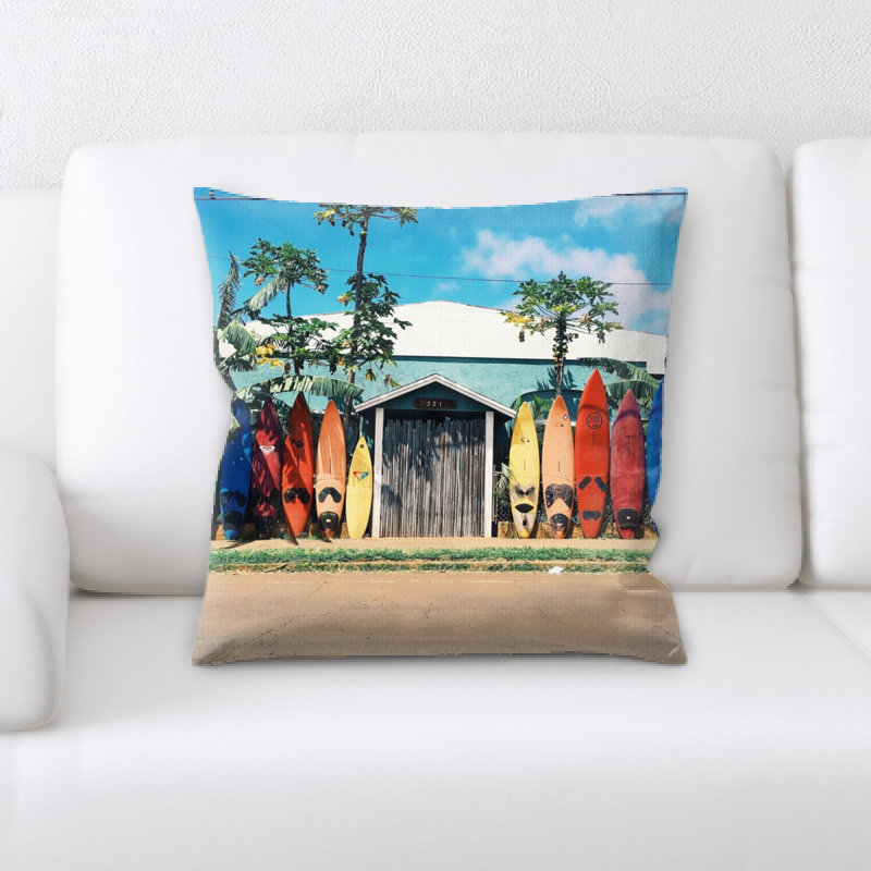 Rainbow Microsuede Reversible Throw Pillow