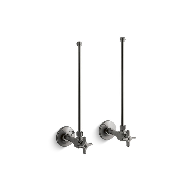 Angle Supplies with Stop, Polished Chrome