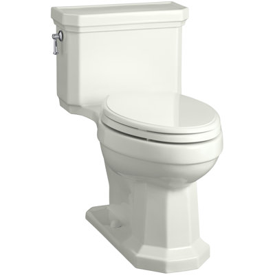 Toilette allongée une pièce Kathryn ™ écoénergétique 1,28 GPF (siège inclus)