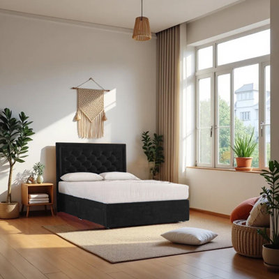 Upholstered Bed with Mattress
