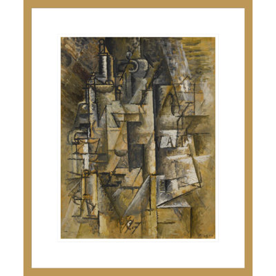 «Bottles and Glasses» par Pablo Picasso, impression giclée encadrée