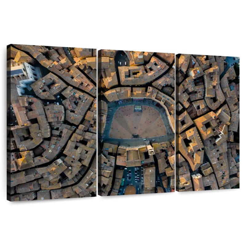 Nicci Piazza Del Campo, H 32 po x l 50 po