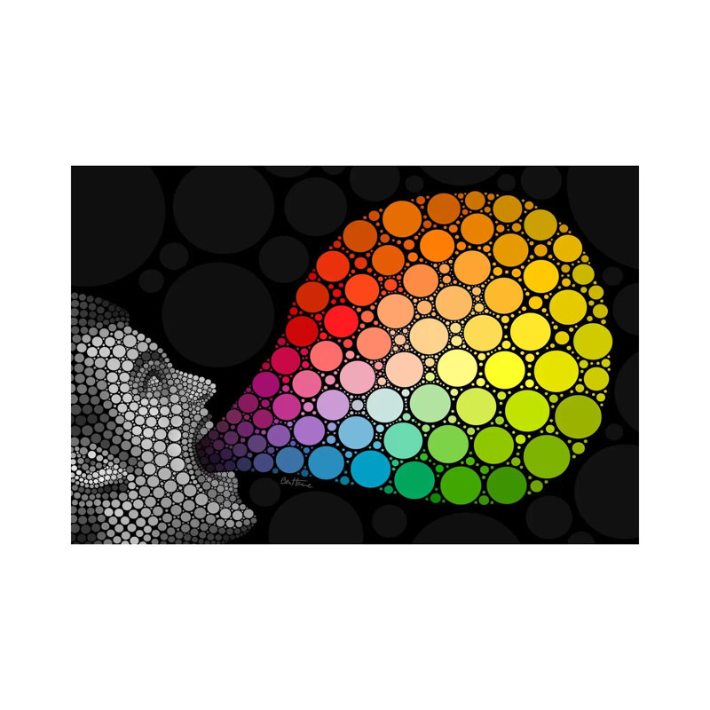 Give Me Colors by Ben Heine - Print on Canvas, 20.32 cm H x 30.48 cm W, Wrapped Canvas