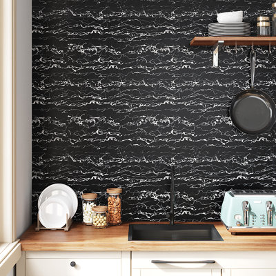 1-Piece Self-Adhesive Marble Wall Tile Sticker