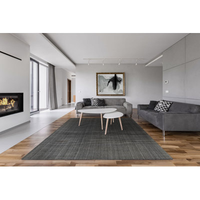 Brodnax Solid Colour Hand Woven Area Rug