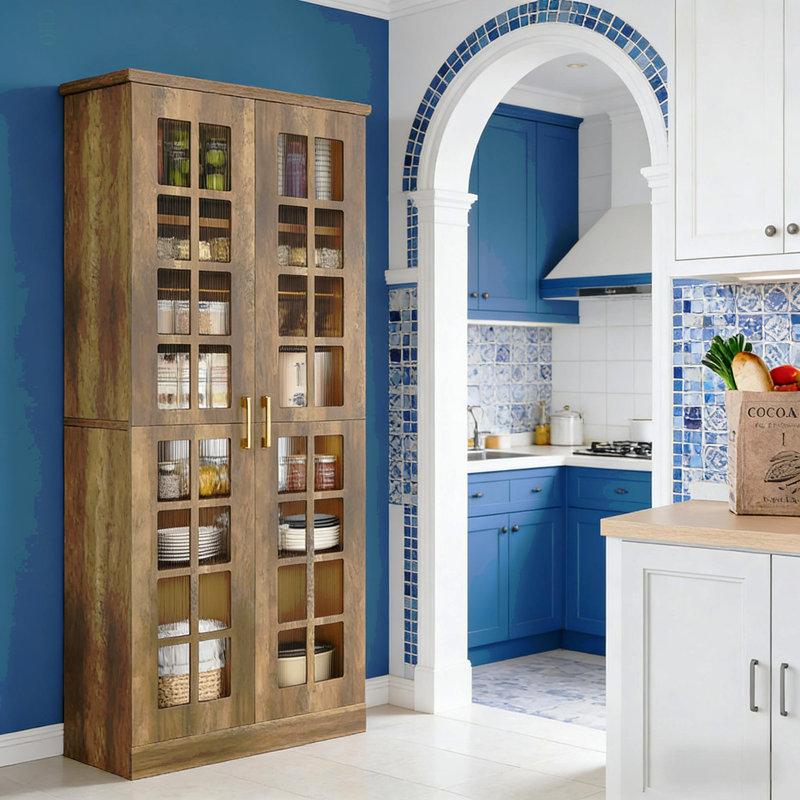 Tall Storage Cabinet,Spacious Kitchen Pantry,Kitchen Cupboard