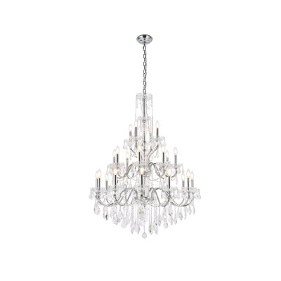 Dagmar 24 - Light Dimmable Tiered Chandelier