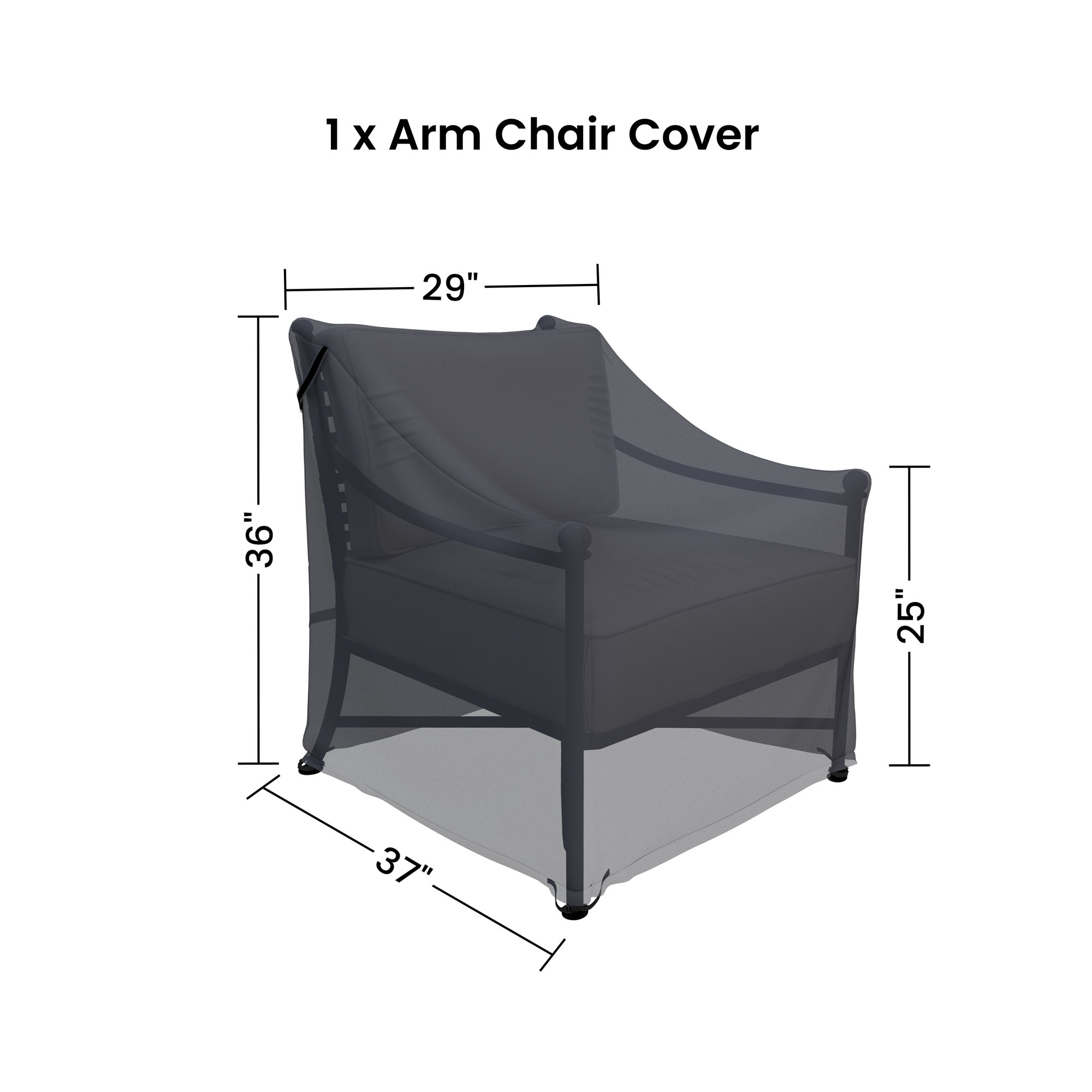 Lucier Outdoor Lounge Chair Patio Cover