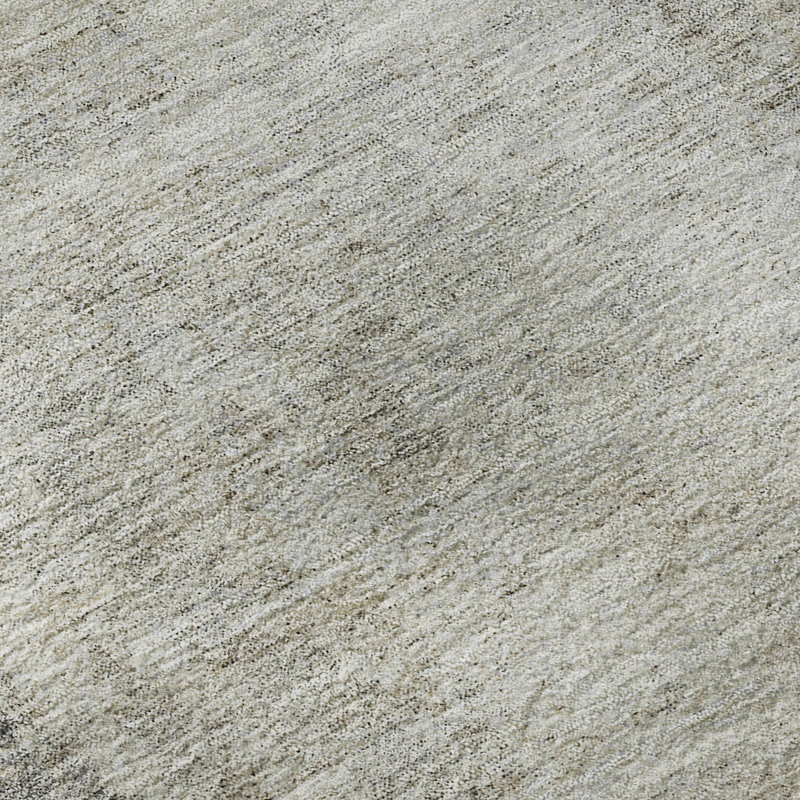 Tapis gris Prisco lavable à la machine de qualité supérieure, Rectangle 1 pi 8 po x 2 pi 6 po