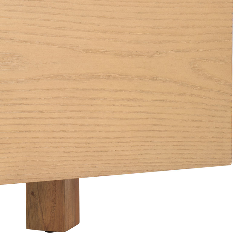 Arland Bernadina Wood Bed Frame, Natural, Queen