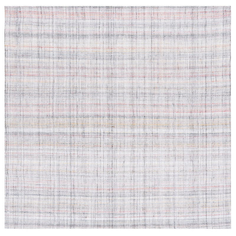 Earheart Hand Woven Performance Chevron Rug, Square 6'